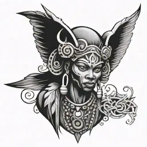 Shango Orisha tattoo design idea
