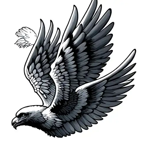 airborne wings tattoo design idea