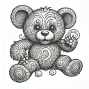gabber teddy bear tattoo design idea