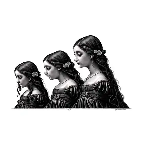 Three Sisters tattoo design idea