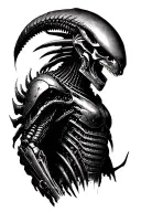xenomorphs, terminator, robocop montage tattoo design idea