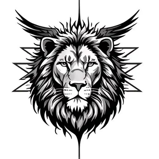 "Latigue" "Lion" Lions head, Phoenix, Sun, Bible for BICEP tattoo tattoo design idea