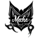 cursive, script "meche" tattoo design idea