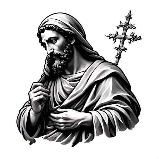 Saint Anthony tattoo design idea