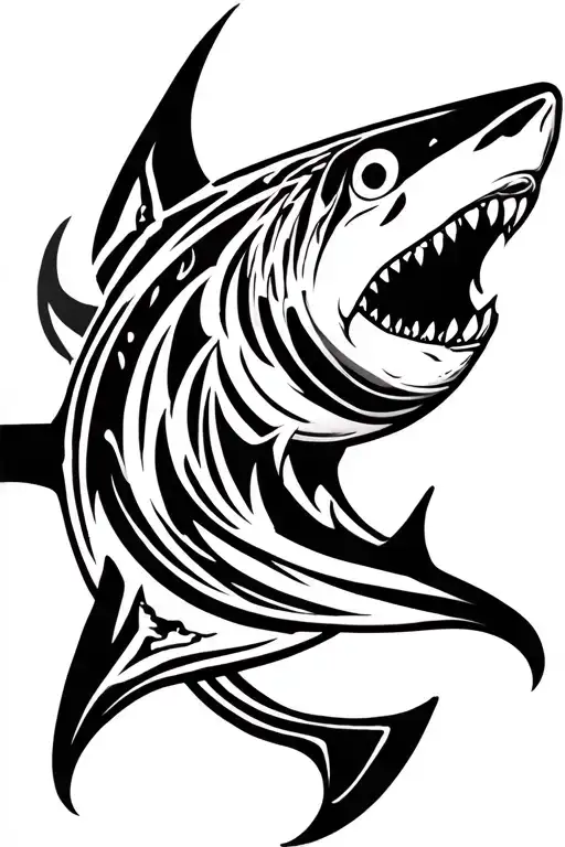 shark back tattoo tattoo design idea