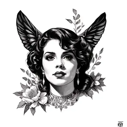 Ethel Cain album art tattoo design idea