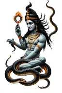 lord shiva with snake tattoo design tattoo design idea