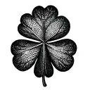 Disciples = lucky leaf clover and pisces sing tattoo design idea