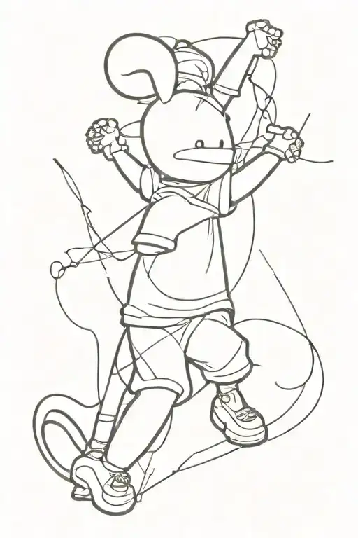 Banksy art tattoo design idea