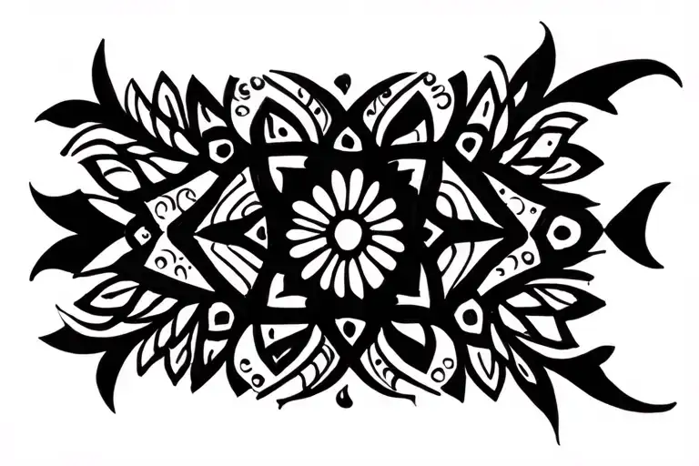 mehndi style design tattoo design idea