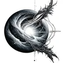 everything is connected to the universe inside tattoo design idea