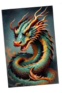Dragon Wrapped Around Arm tattoo design idea