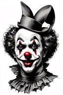 Clown tattoo design idea