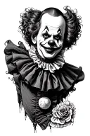 Clown tattoo design idea