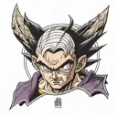 Gohan na forma Best Dragon ball super tattoo design idea