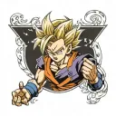 Gohan na forma Best Dragon ball super tattoo design idea
