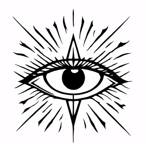 Illuminati eye tattoo design idea
