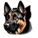 Belgian Malinois tattoo design idea