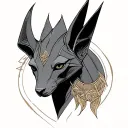 Anubis tattoo design idea