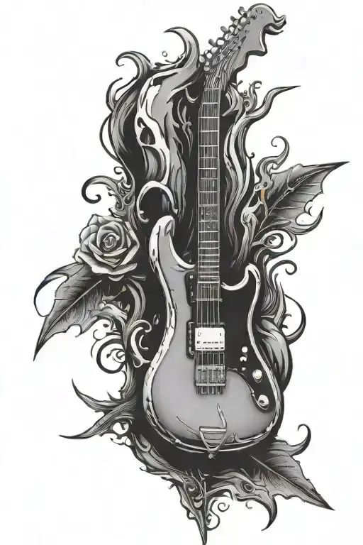 Rock And Roll tattoo design idea