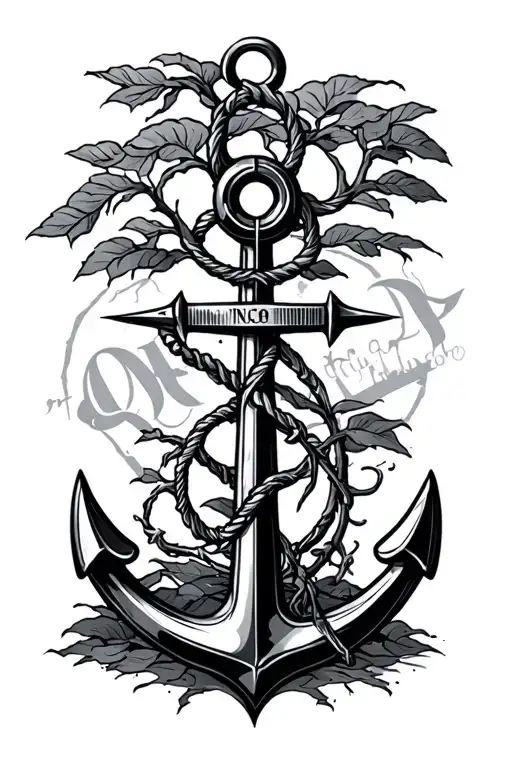 an anchor, something to do with the dark, something that resembles young to old, a compass, a poison tree tattoo design idea