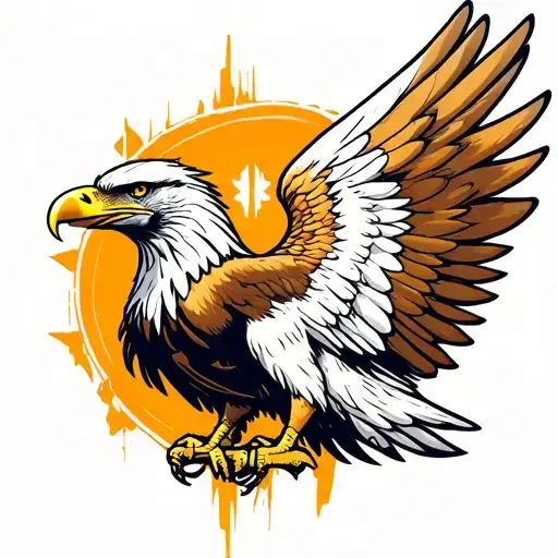 eagle wings tattoo design idea