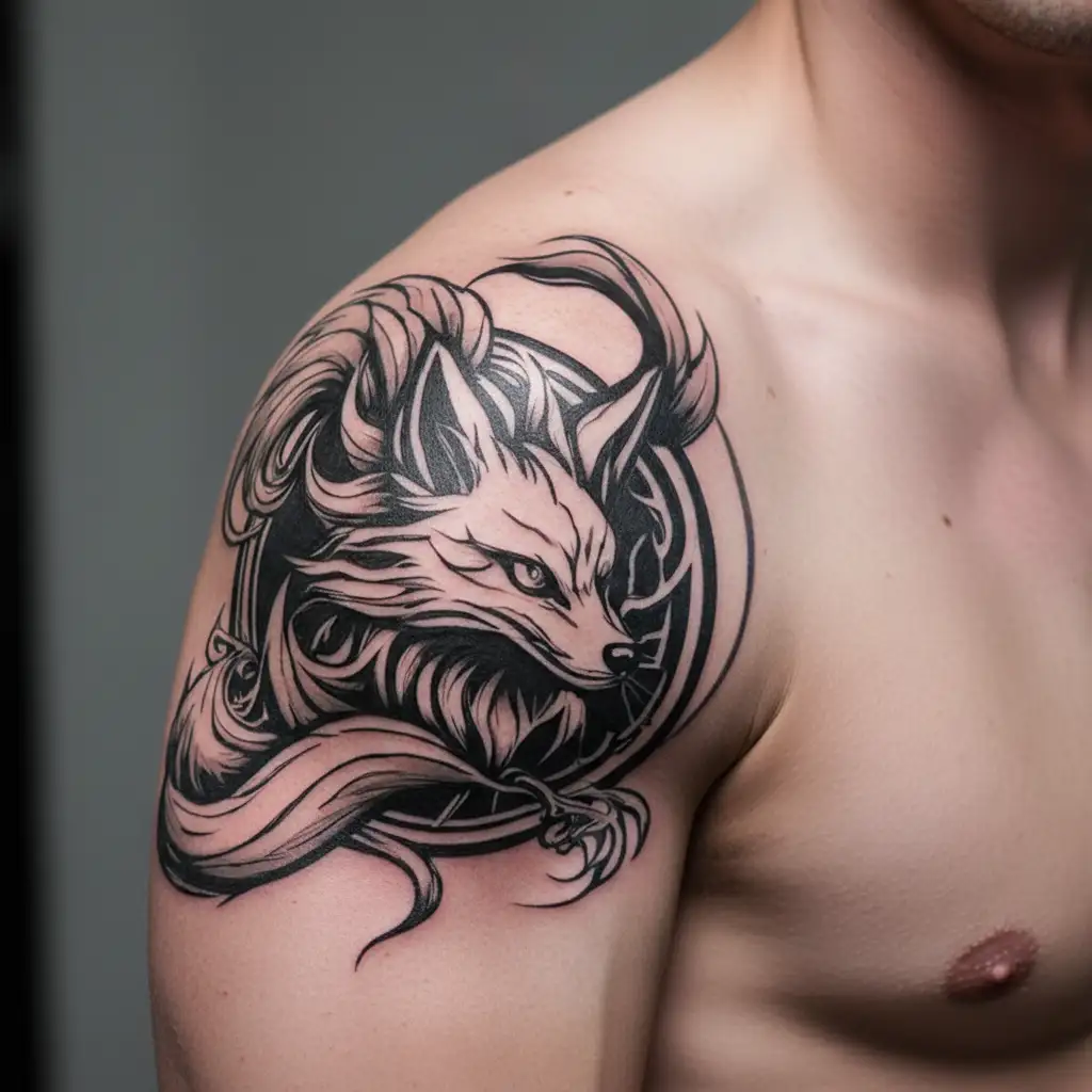 The Nine-tailed Fox tattoo design idea