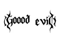 "Good evil" tattoo design idea