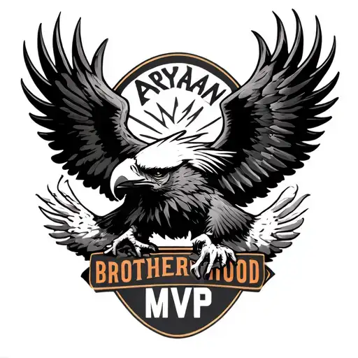 "ARYAN BROTHERHOOD MVP" american eagle claws out  tattoo design idea