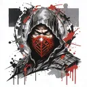 sub zero mortal kombat tattoo design idea