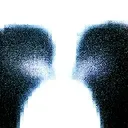 two wolves looking at each other. standing opposite and looking at each other tattoo design idea