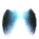 two wolves looking at each other. standing opposite and looking at each other tattoo design idea