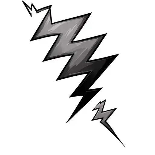 Filler Lightning Bolts tattoo design idea