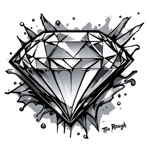 Diamond In The Rough tattoo design idea
