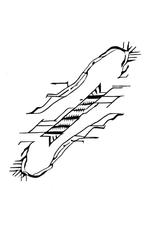 Navajo water texture tattoo design idea