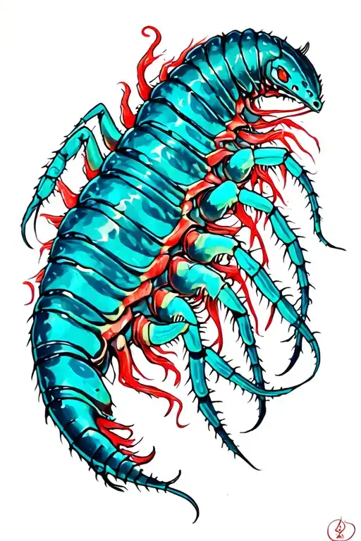tokyo ghoul centipede wrapping tattoo design idea