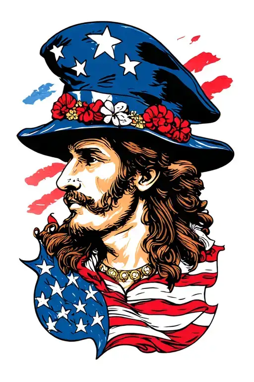 Patriotic tattoo design idea