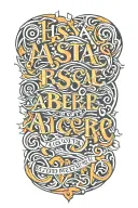 Hastas abicere text  tattoo design idea
