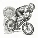 70.3 ironman triathlon tattoo design idea