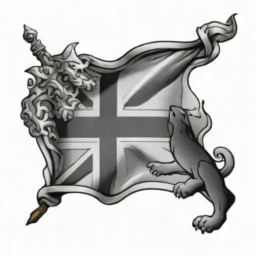 England flag tattoo design idea