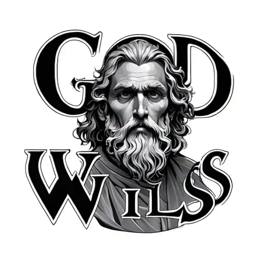 God wills tattoo design idea