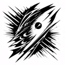 comet tattoo design idea