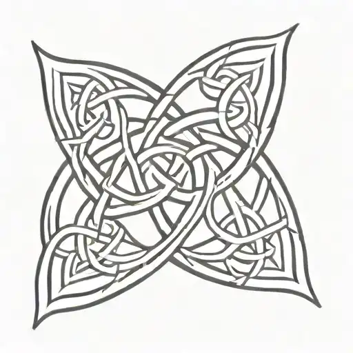 Celtic Father Daughter Knot tattoo design idea