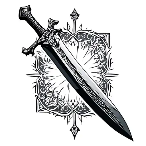 Imam Ali Sword tattoo design idea