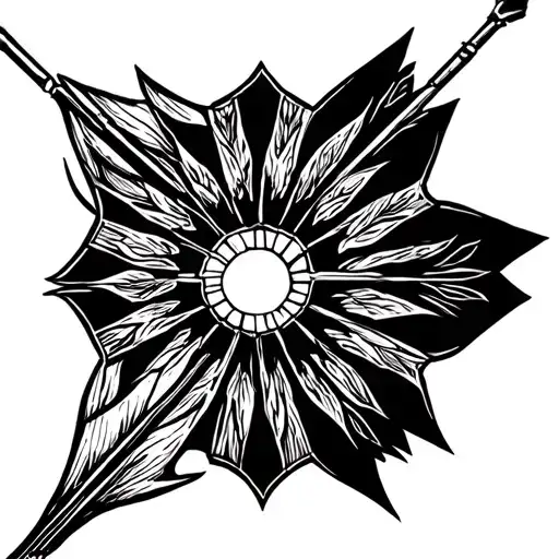 dart arrow tattoo design idea