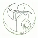 god of knowledge  Thoth moon   tattoo design idea