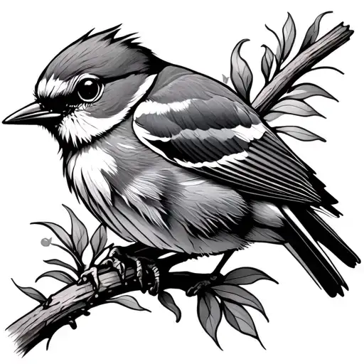 Eastern Bluebird tattoo design idea
