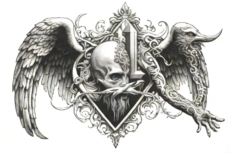 Yahweh is the Lord tattoo design idea