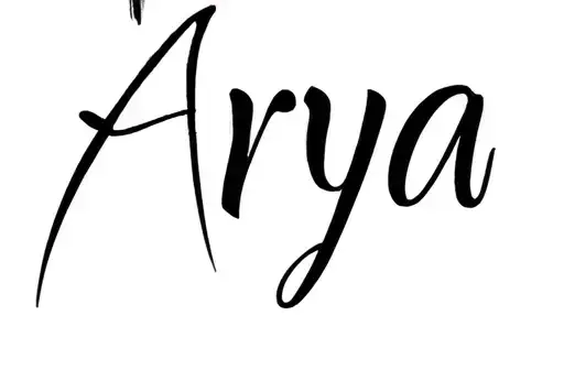 "Arya" tattoo design idea