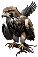 Red Tailed Hawk tattoo design idea